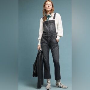 Amo Bella Black Denim Overalls Raven Revolve